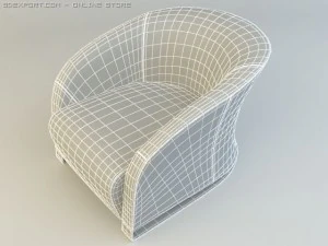natuzzi chair model 2432 3D Model