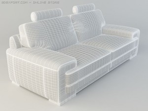 natuzzi dallas sofa 3D Model