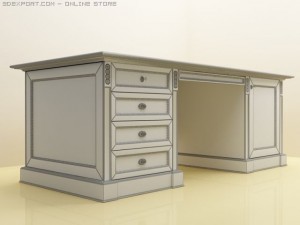ducca dellarovere desk 3D मॉडल