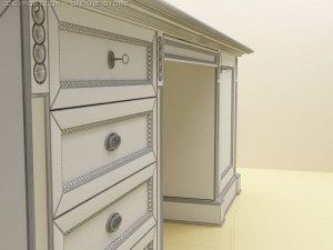 ducca dellarovere desk 3D मॉडल
