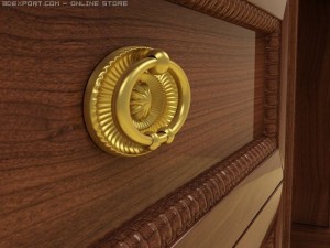 ducca dellarovere desk 3D मॉडल