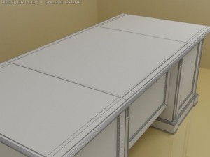 ducca dellarovere desk 3D मॉडल