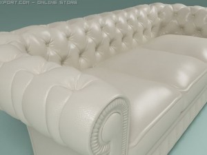 chester 3 seat sofa Model 3D
