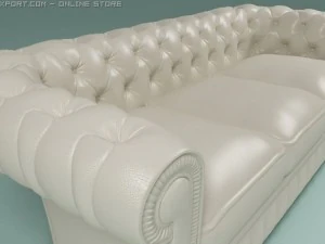 chester 3 seat sofa 3D Model