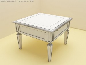 dellarovere duca side table 3D Модель