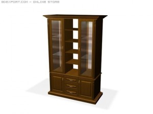 decorative cupboard 2 face Modello 3D