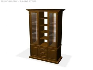 decorative cupboard 2 face 3D Model