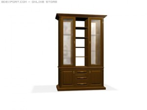decorative cupboard 2 face Modello 3D