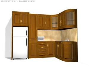 kitchen set Model 3D