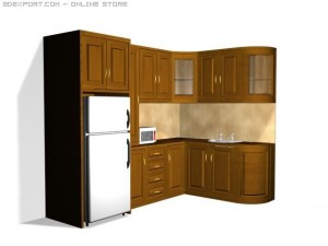 kitchen set Model 3D