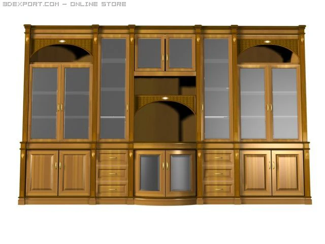 buffet televisivo Modello 3D .c4d .max .obj .3ds .fbx .stl .blend 
