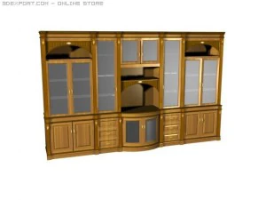 buffet televisivo Modello 3D