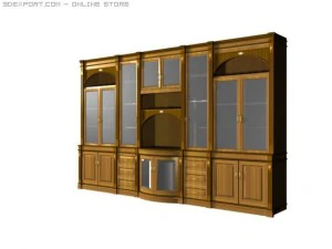 buffet televisivo Modello 3D