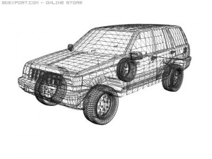 jeep grand cherokee 3Dモデル