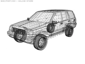 jeep grand cherokee 3D Model
