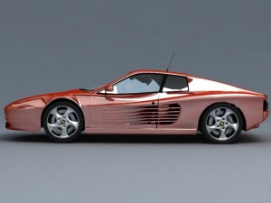 ferrari testarossa Modello 3D