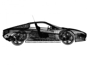 ferrari testarossa Modello 3D