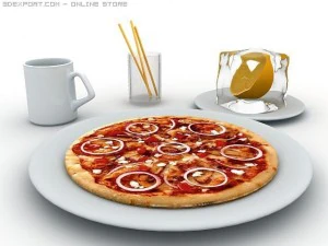 es dan pizza Model 3D