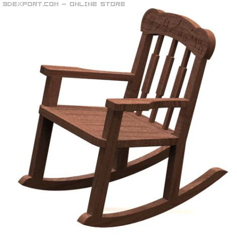 child chair 3D Model .c4d .max .obj .3ds .fbx .stl .blend 