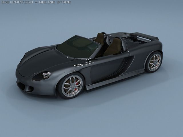 porsche carrera gt 3D Model .c4d .max .obj .3ds .fbx .stl .blend 