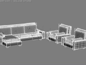 sofa set 3D Model