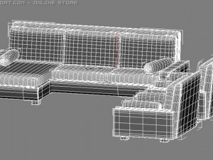 sofa set 3D Model