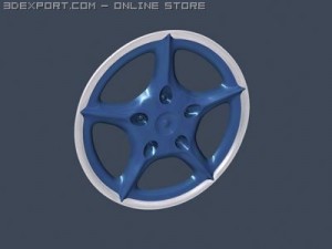 porsche rim Modèle 3D