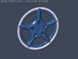 Cerchio Porsche Modello 3D