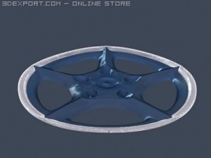 porsche rim 3Dモデル