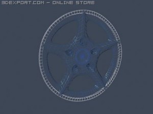 porsche rim 3Dモデル