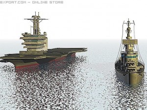 ca 134 and carrier navy pack 3D Model
