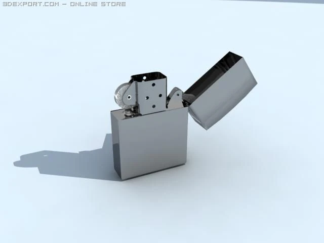 zippo 3D Model .c4d .max .obj .3ds .fbx .stl .blend 