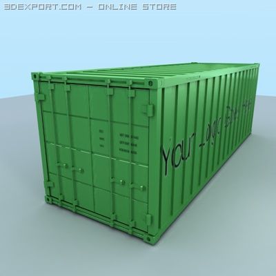 container 3D Model .c4d .max .obj .3ds .fbx .stl .blend 