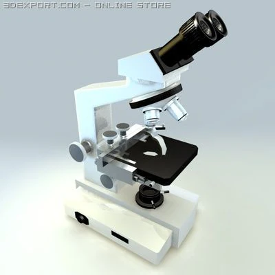 mikroskop Model 3D .c4d .max .obj .3ds .fbx .stl .blend 