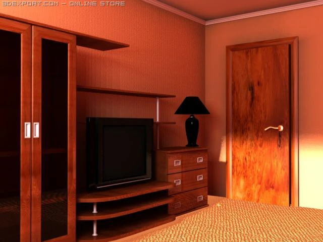 living room 3D Model .c4d .max .obj .3ds .fbx .stl .blend 
