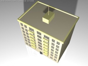 town house 3D 模型