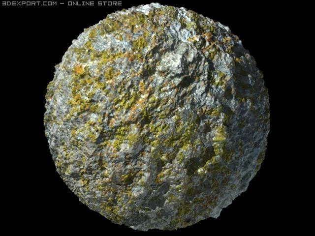 pedra de l&iacute;quen 2 Texturas CG .c4d .max .obj .3ds .fbx .stl .blend 