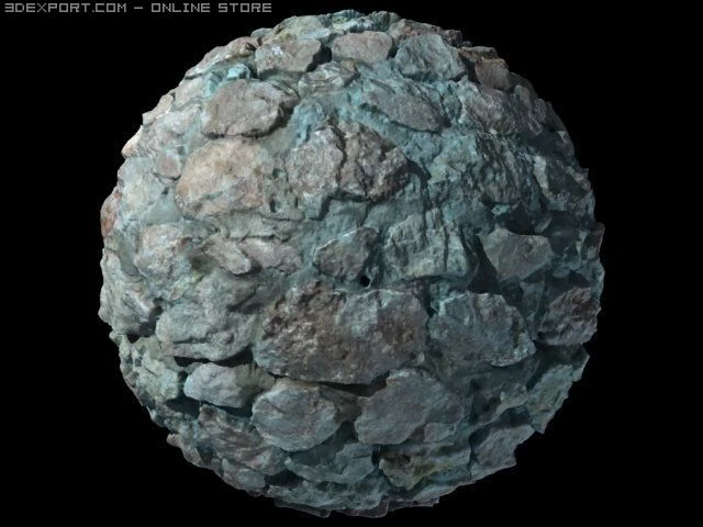 new stone wall CG Textures .c4d .max .obj .3ds .fbx .stl .blend 