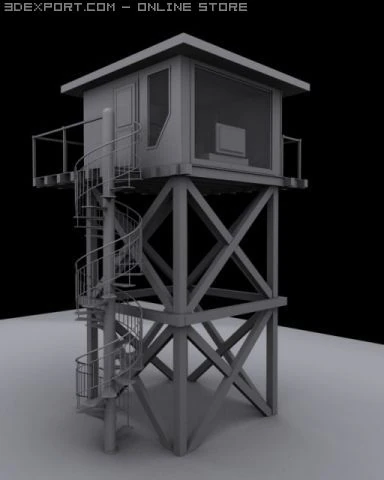 tower 3D Model .c4d .max .obj .3ds .fbx .stl .blend 