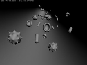 viruss 3D 모델