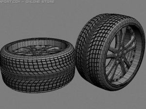 falken wheel Model 3D