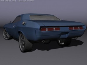 dodge challenger 1970 Model 3D