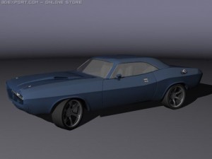 dodge challenger 1970 Modèle 3D