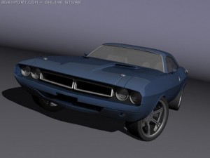 dodge challenger 1970 Modèle 3D