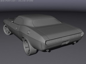 dodge challenger 1970 Modèle 3D
