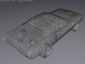 dodge challenger 1970 Modèle 3D