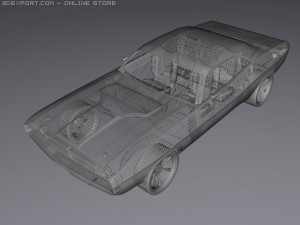 dodge challenger 1970 Modèle 3D
