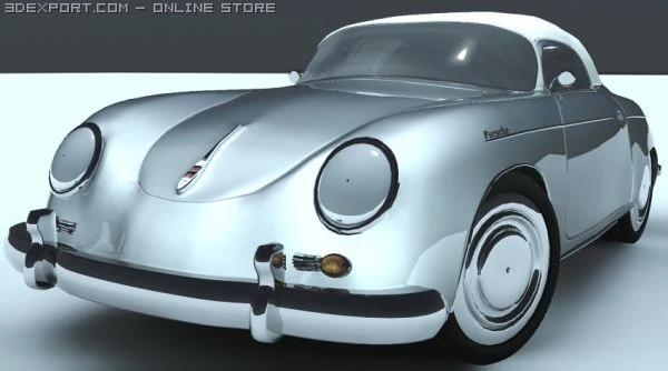 porshe 356 a 3D Model .c4d .max .obj .3ds .fbx .stl .blend
