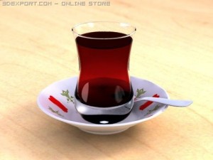 turkish tea 3D Model