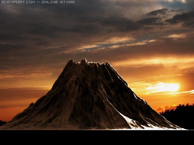 vocano 3D Model .c4d .max .obj .3ds .fbx .stl .blend